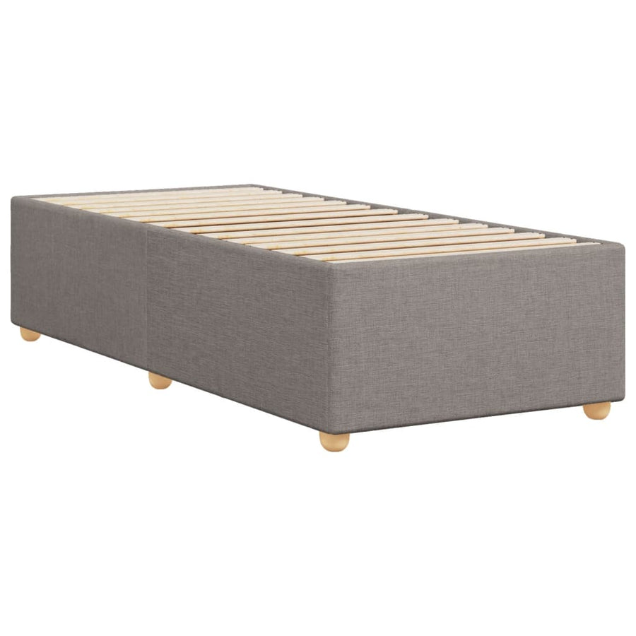 Bedframe stof taupe 100x200 cm