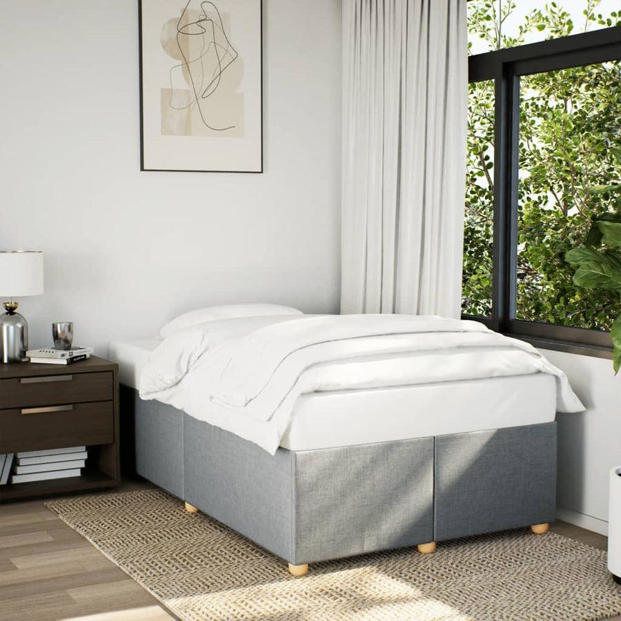 Bedframe stof lichtgrijs 120x190 cm
