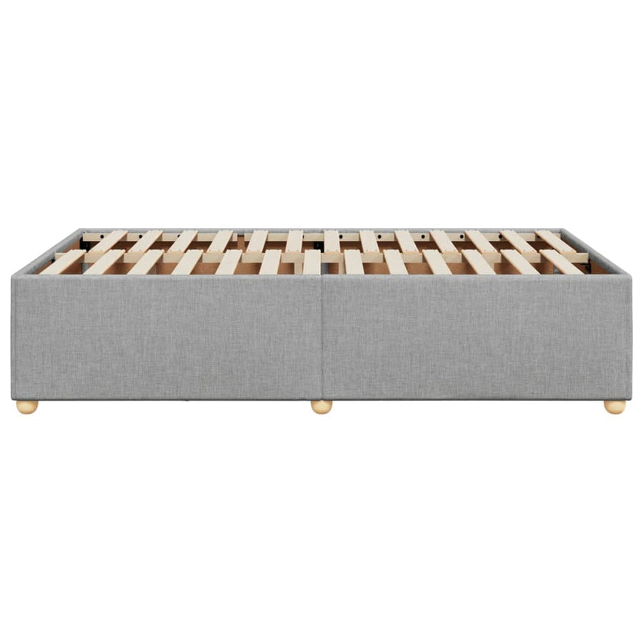 Bedframe stof lichtgrijs 120x190 cm