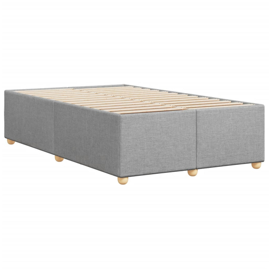 Bedframe stof lichtgrijs 120x190 cm