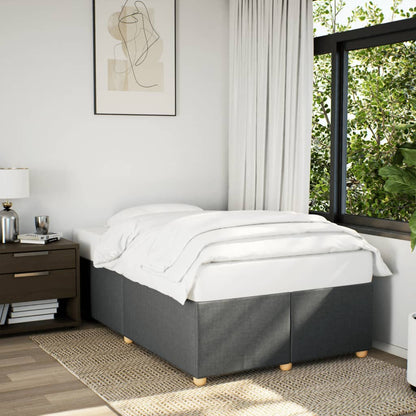 Bedframe stof donkergrijs 120x190 cm