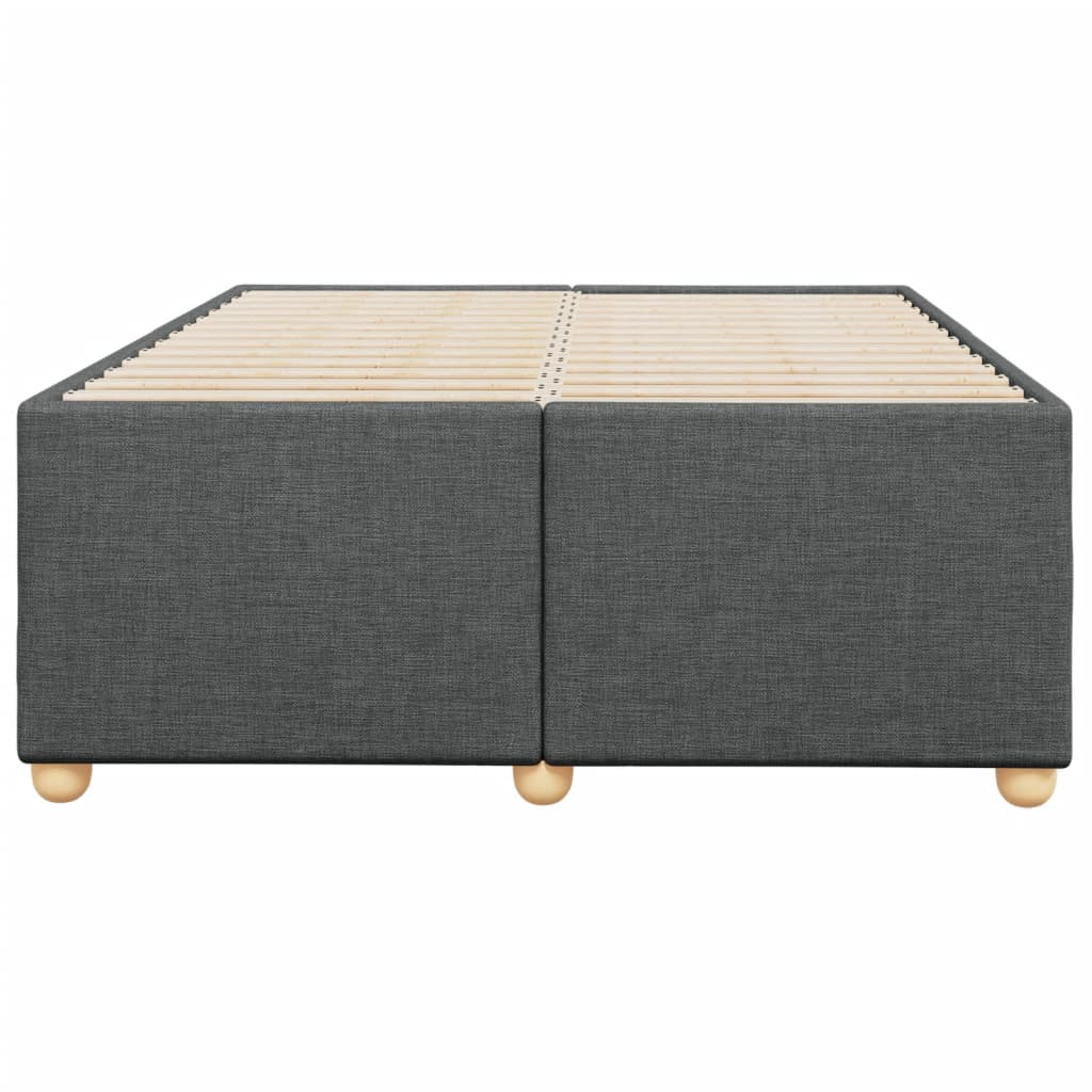 Bedframe stof donkergrijs 120x190 cm