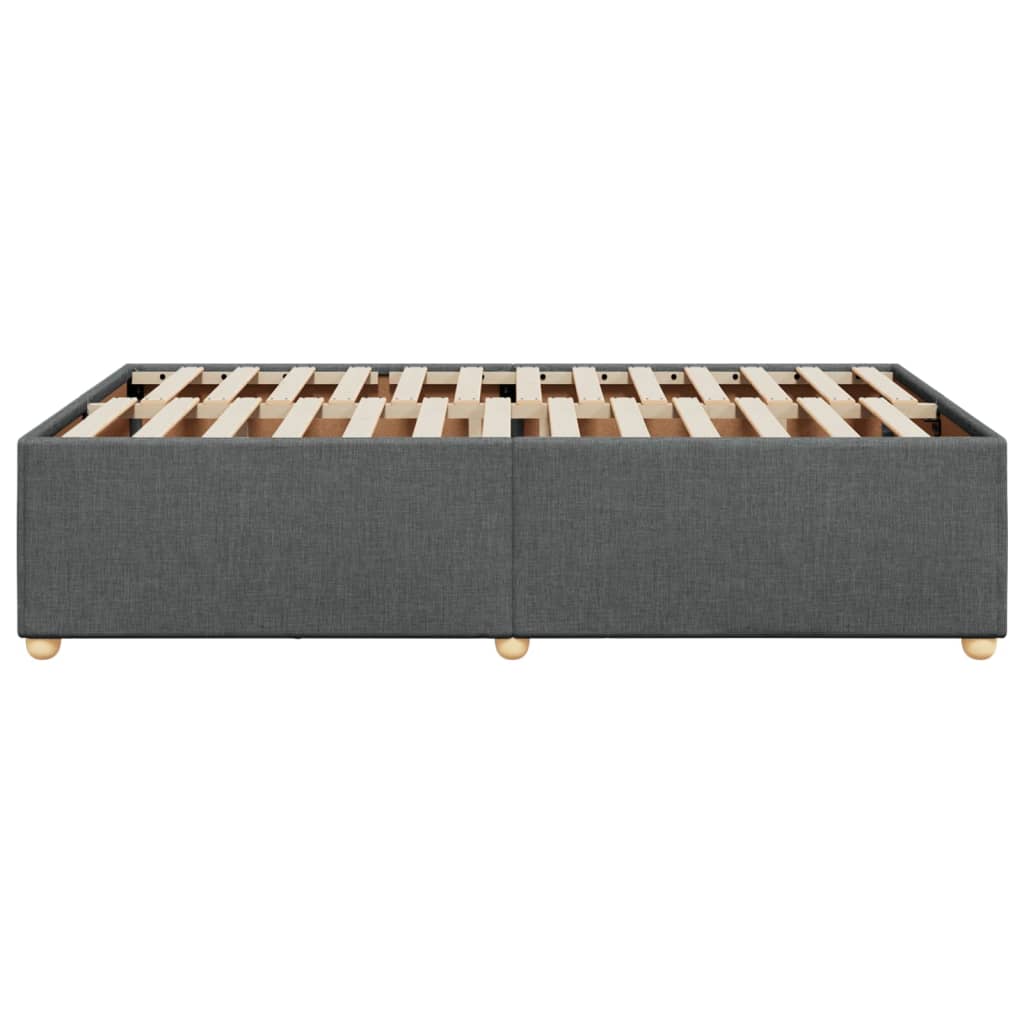 Bedframe stof donkergrijs 120x190 cm