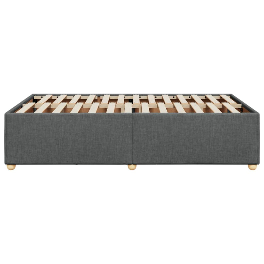 Bedframe stof donkergrijs 120x190 cm