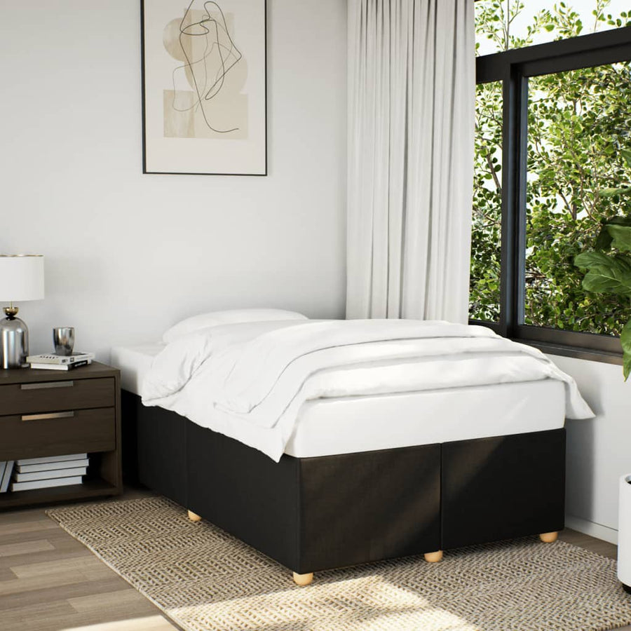 Bedframe stof zwart 120x190 cm