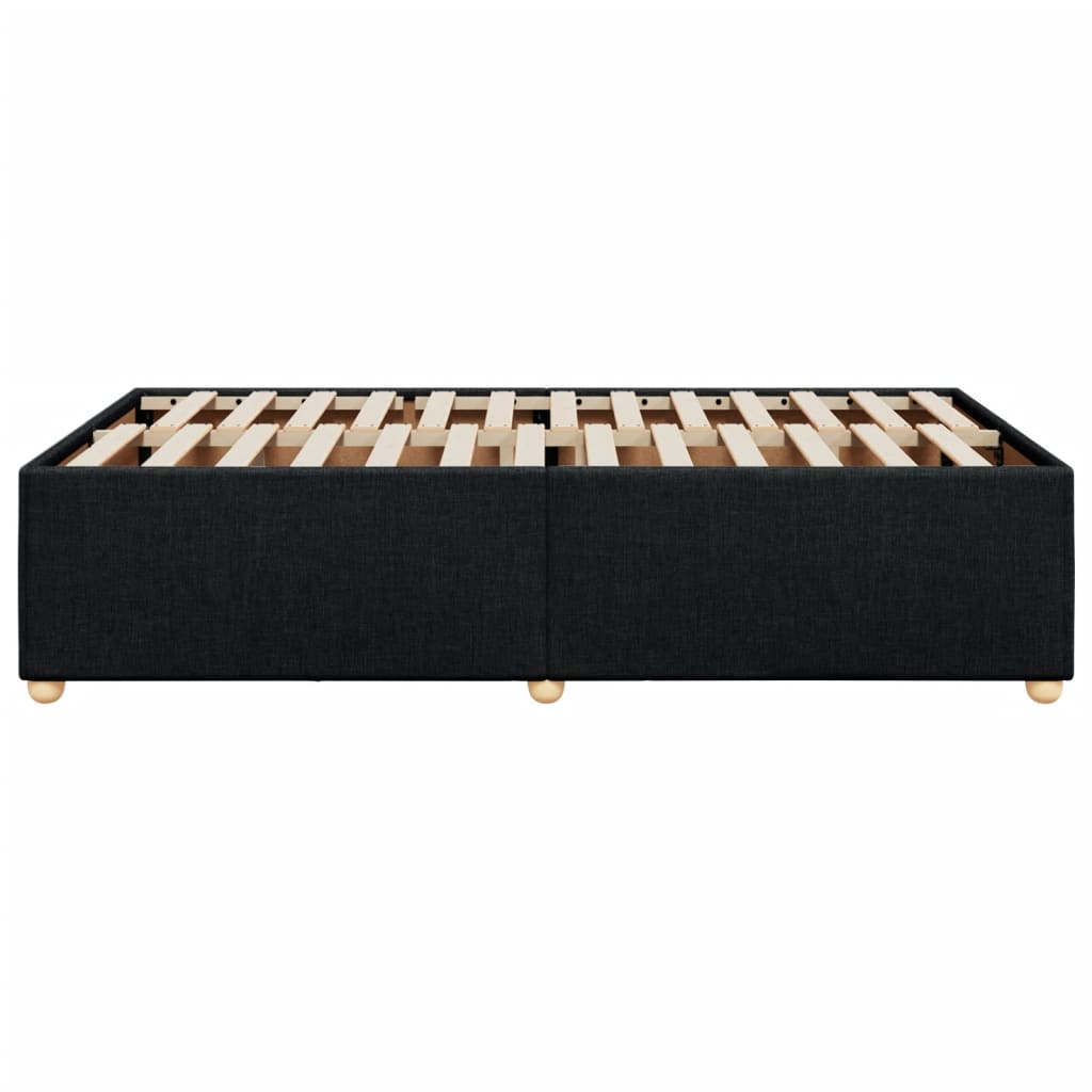 Bedframe stof zwart 120x190 cm