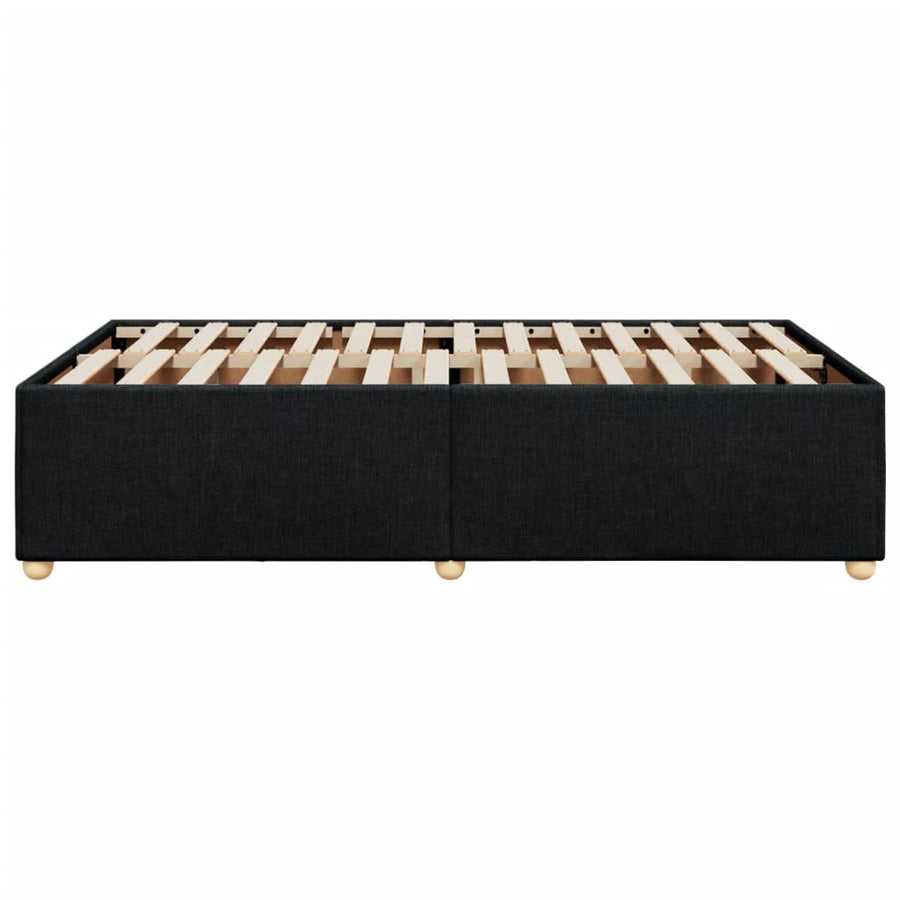 Bedframe stof zwart 120x190 cm