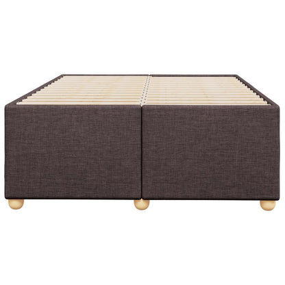 Bedframe stof donkerbruin 120x190 cm