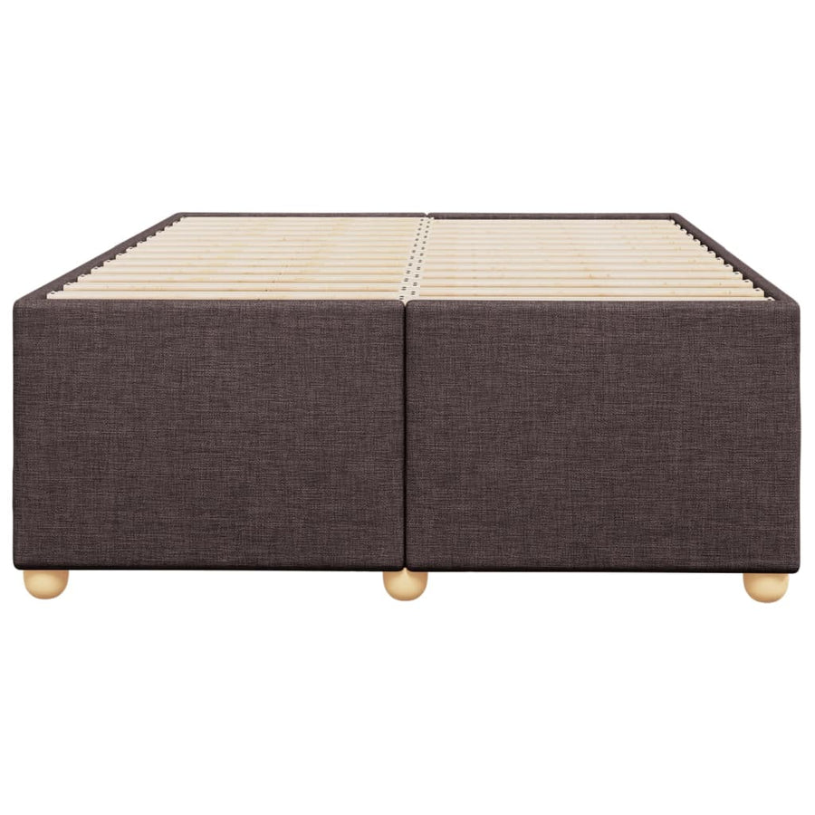 Bedframe stof donkerbruin 120x190 cm