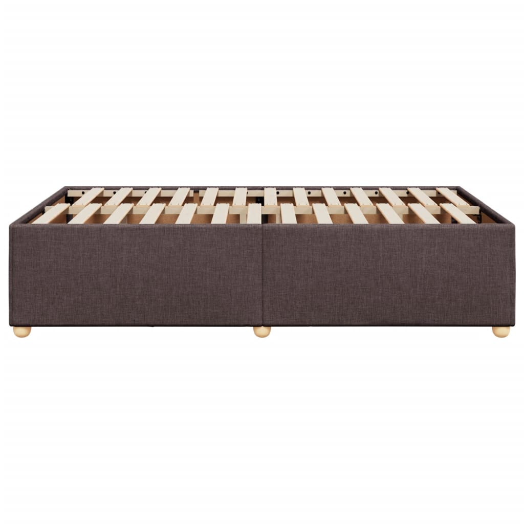 Bedframe stof donkerbruin 120x190 cm