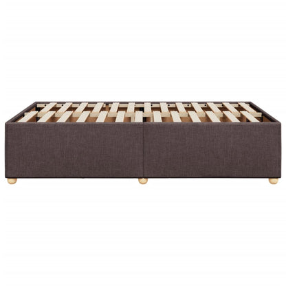 Bedframe stof donkerbruin 120x190 cm