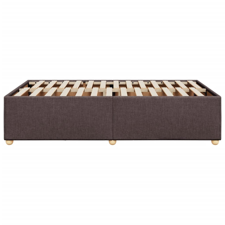 Bedframe stof donkerbruin 120x190 cm