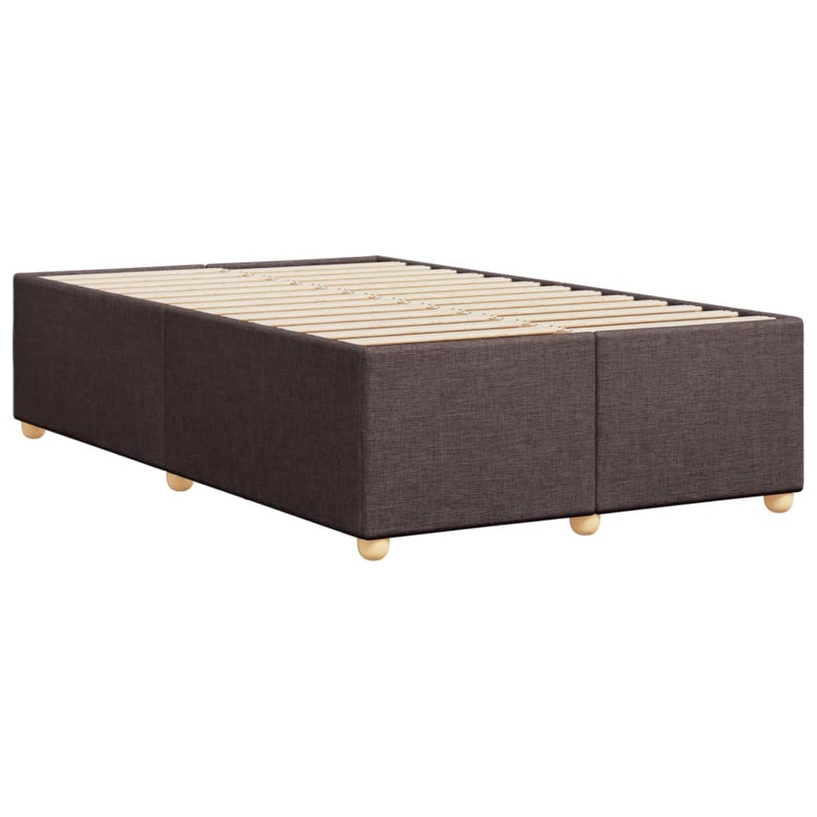 Bedframe stof donkerbruin 120x190 cm
