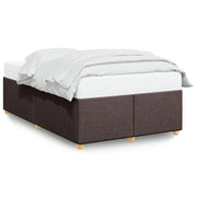 Bedframe 120x190 cm stof donkerbruin