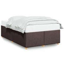 Bedframe stof donkerbruin 120x190 cm