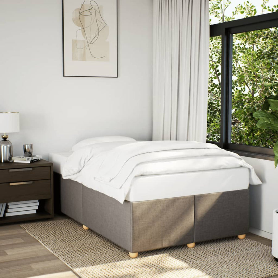 Bedframe stof taupe 120x190 cm