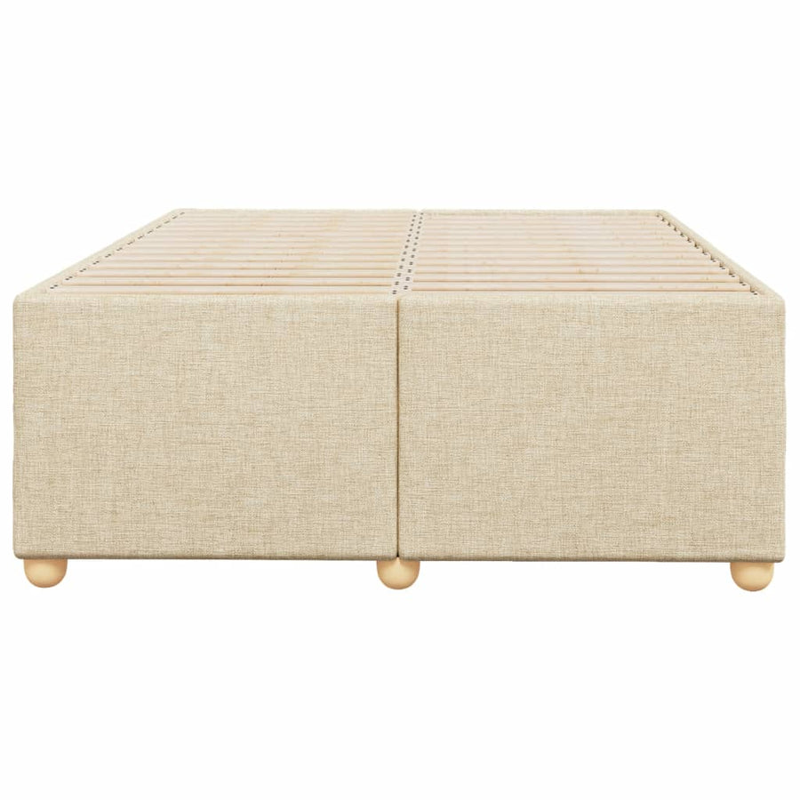 Bedframe stof crèmekleurig 120x190 cm