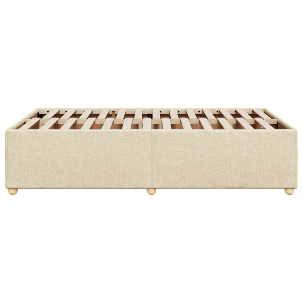 Bedframe stof crèmekleurig 120x190 cm