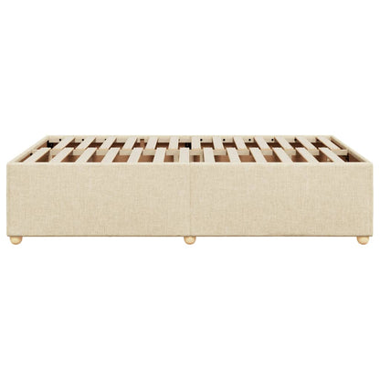 Bedframe stof crèmekleurig 120x190 cm
