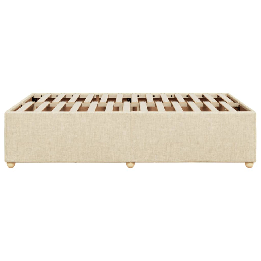 Bedframe stof crèmekleurig 120x190 cm