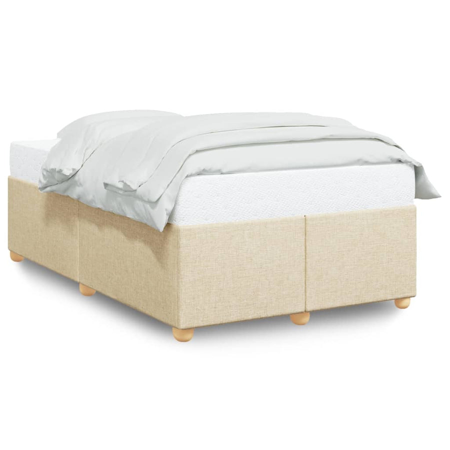 Bedframe stof crèmekleurig 120x190 cm
