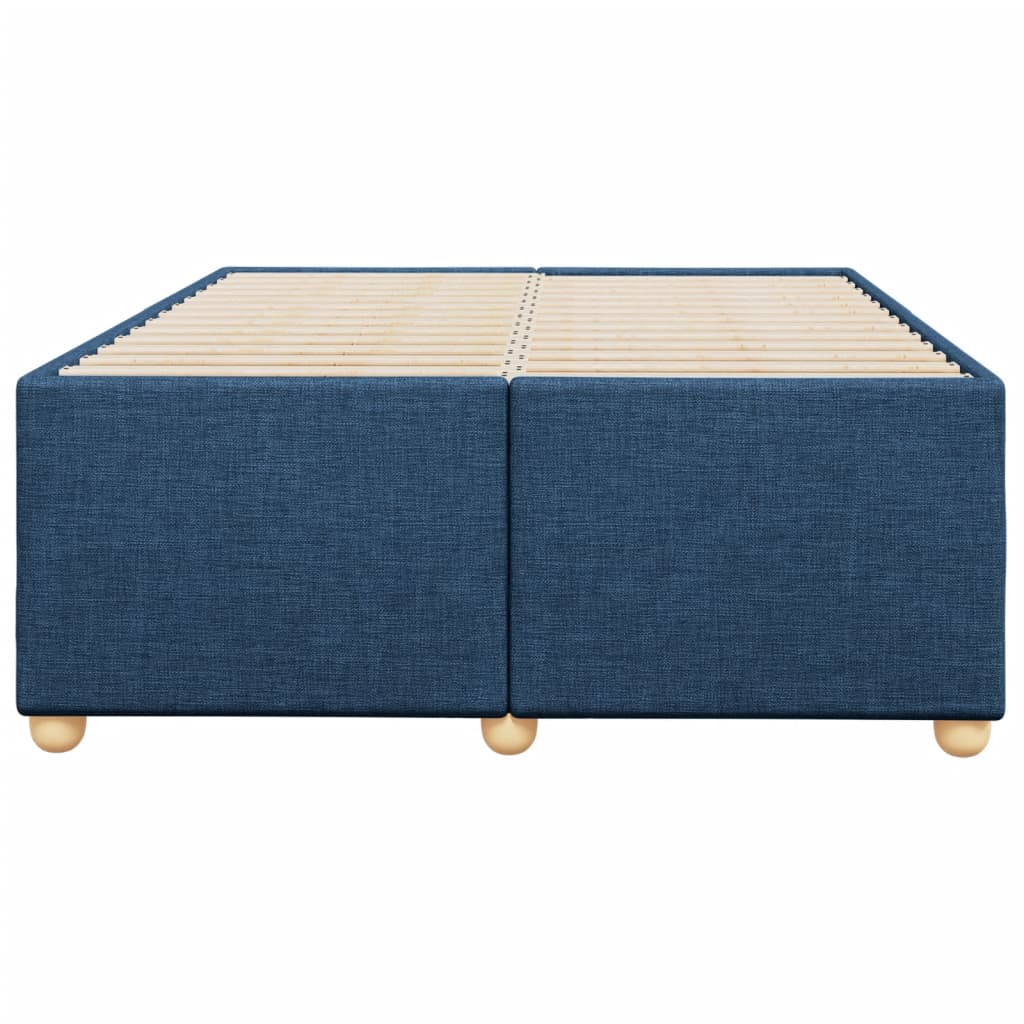 Bedframe stof blauw 120x190 cm