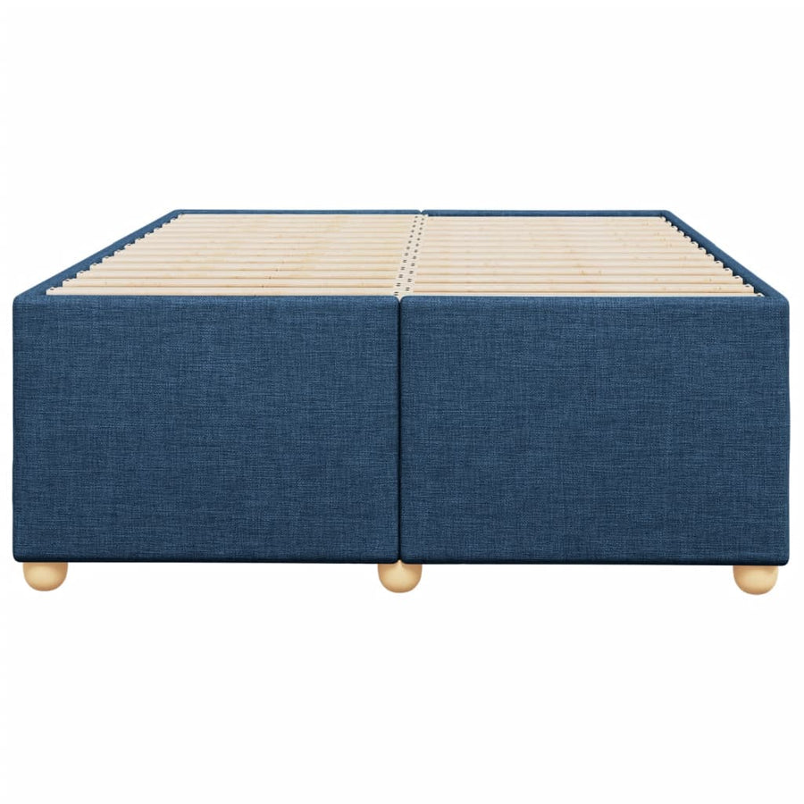 Bedframe stof blauw 120x190 cm