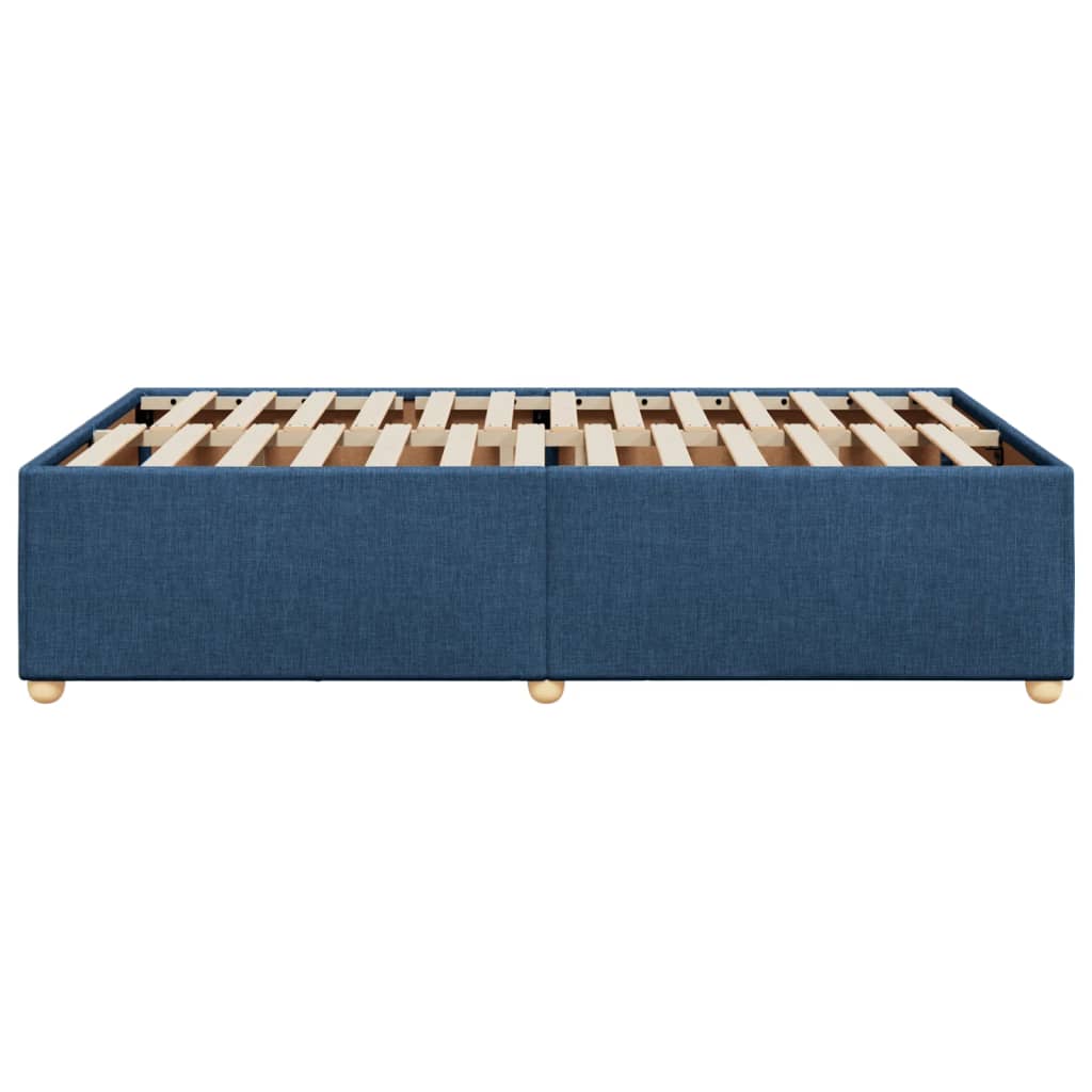 Bedframe stof blauw 120x190 cm