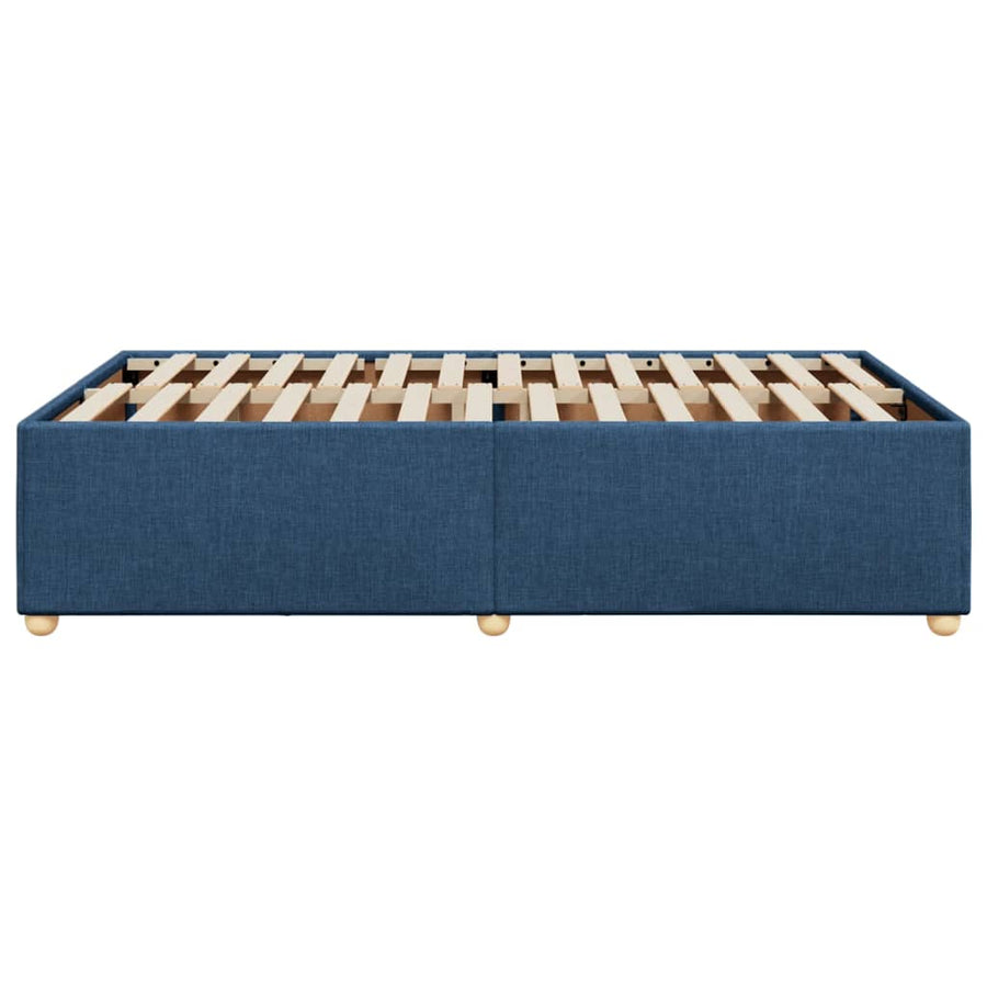 Bedframe stof blauw 120x190 cm