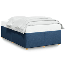 Bedframe stof blauw 120x190 cm