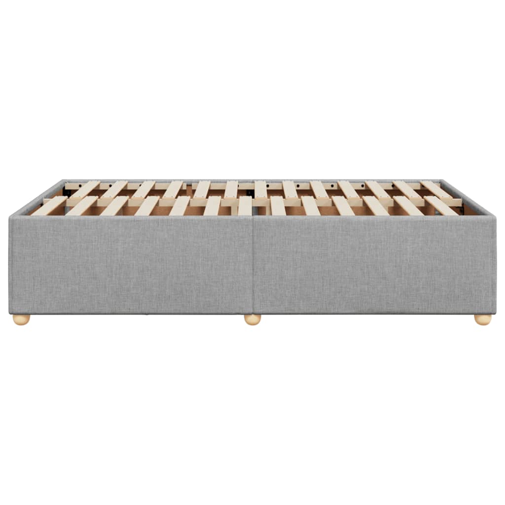 Bedframe stof lichtgrijs 120x200 cm