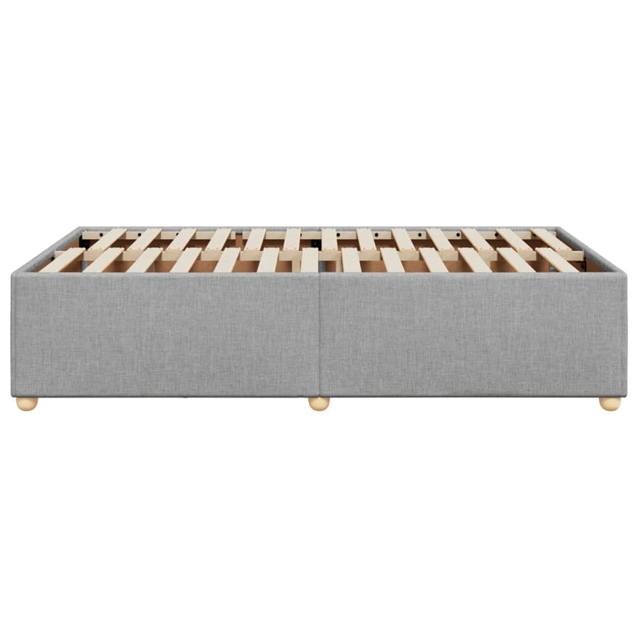 Bedframe stof lichtgrijs 120x200 cm