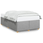 Bedframe 120x200 cm stof lichtgrijs