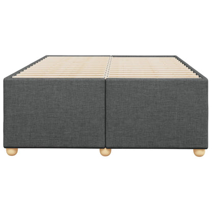 Bedframe stof donkergrijs 120x200 cm