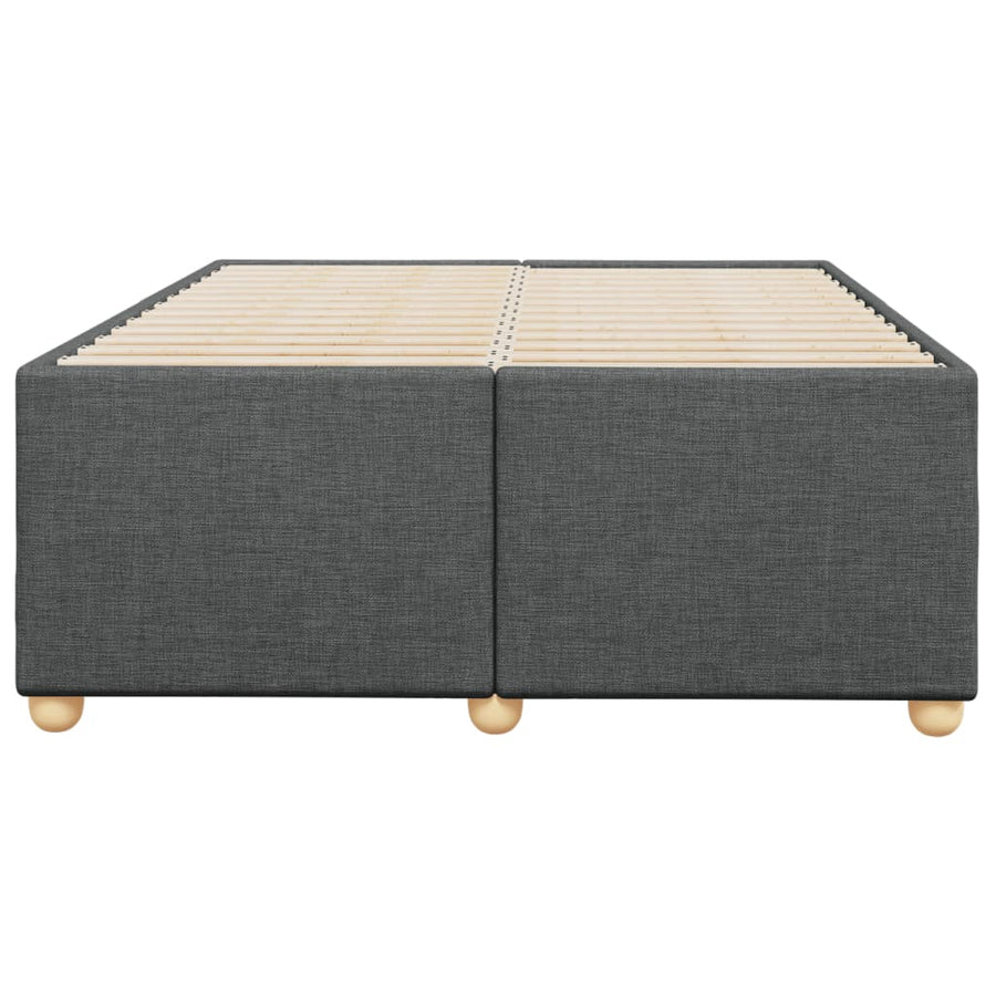 Bedframe stof donkergrijs 120x200 cm