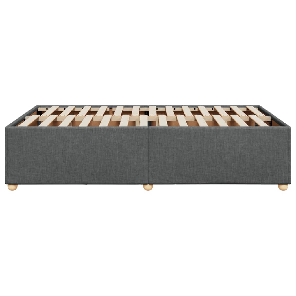 Bedframe stof donkergrijs 120x200 cm