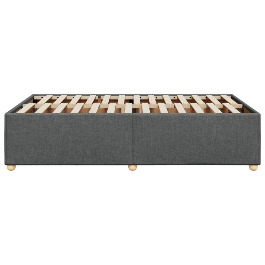 Bedframe stof donkergrijs 120x200 cm