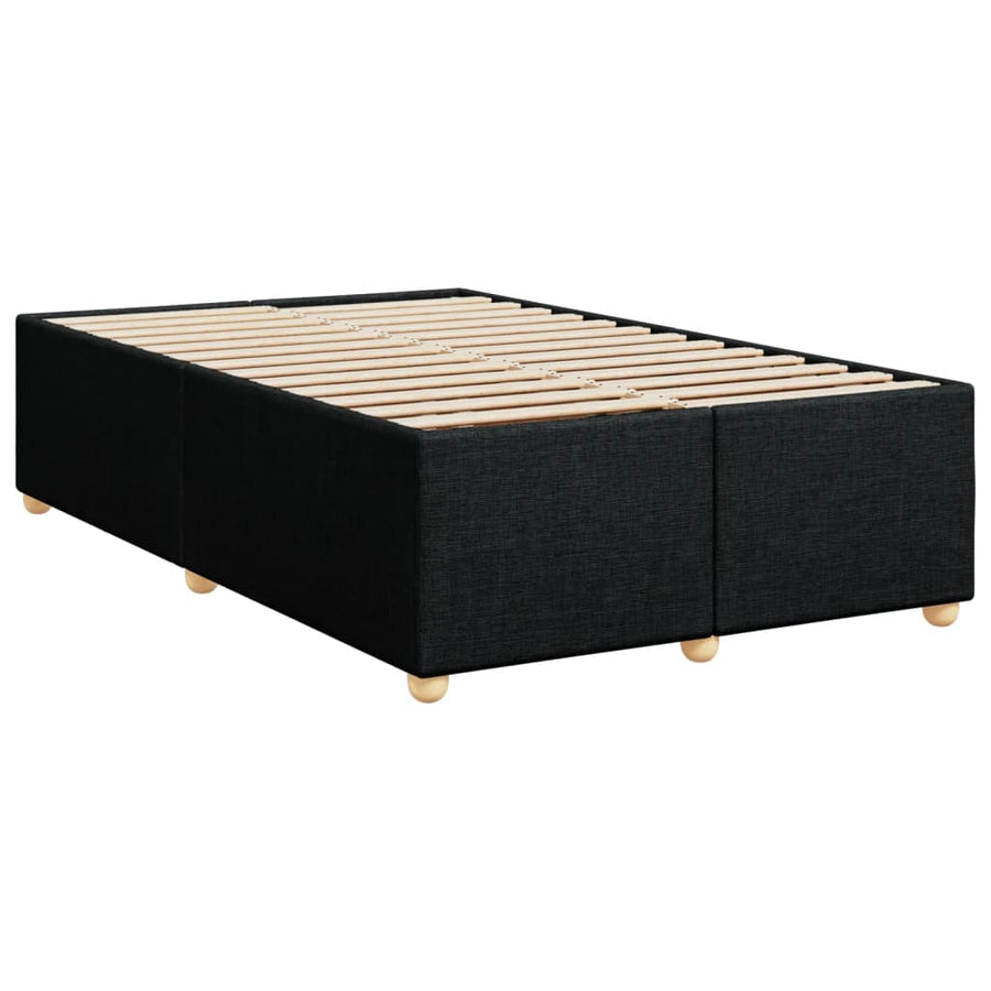 Bedframe stof zwart 120x200 cm