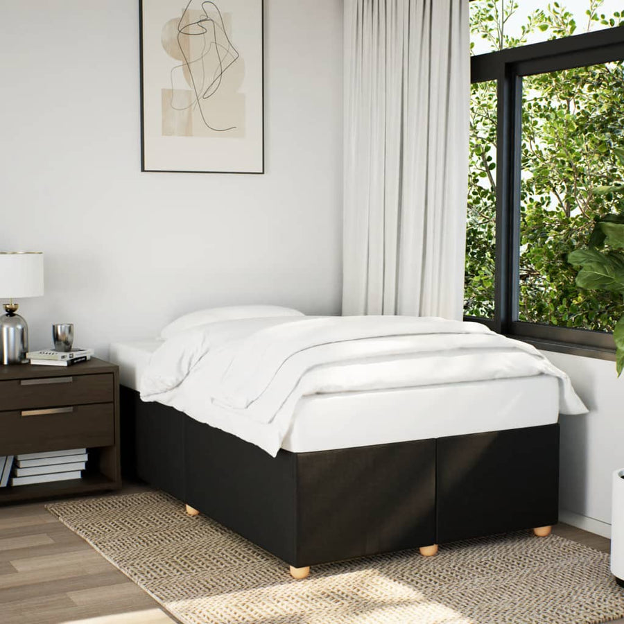 Bedframe stof zwart 120x200 cm