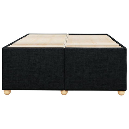 Bedframe stof zwart 120x200 cm