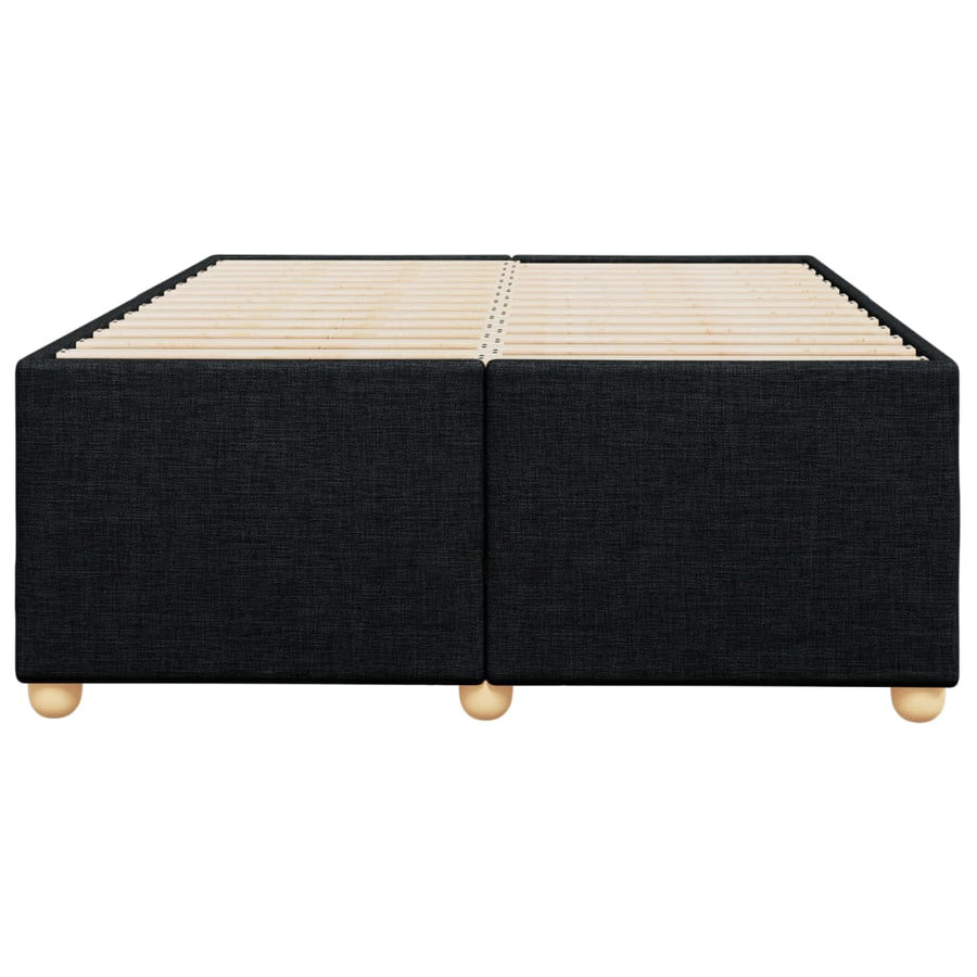 Bedframe stof zwart 120x200 cm