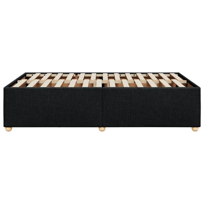 Bedframe stof zwart 120x200 cm