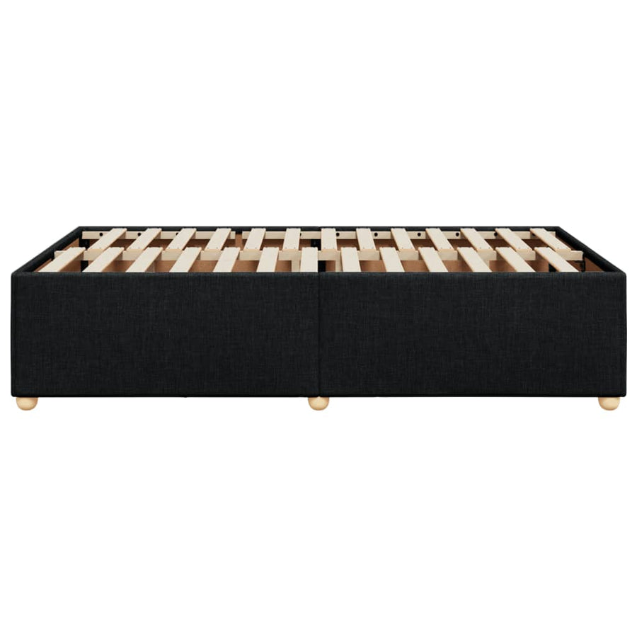 Bedframe stof zwart 120x200 cm