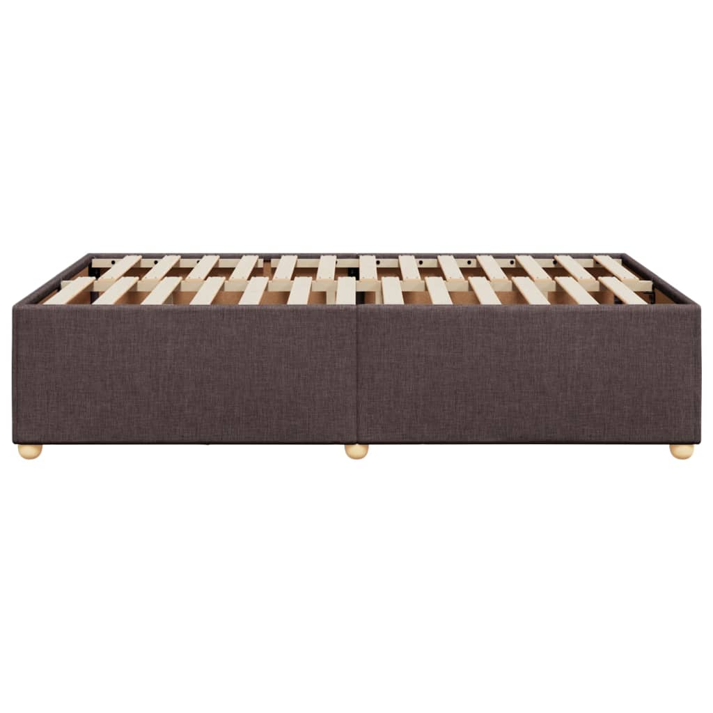 Bedframe stof donkerbruin 120x200 cm