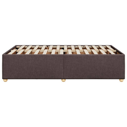 Bedframe stof donkerbruin 120x200 cm