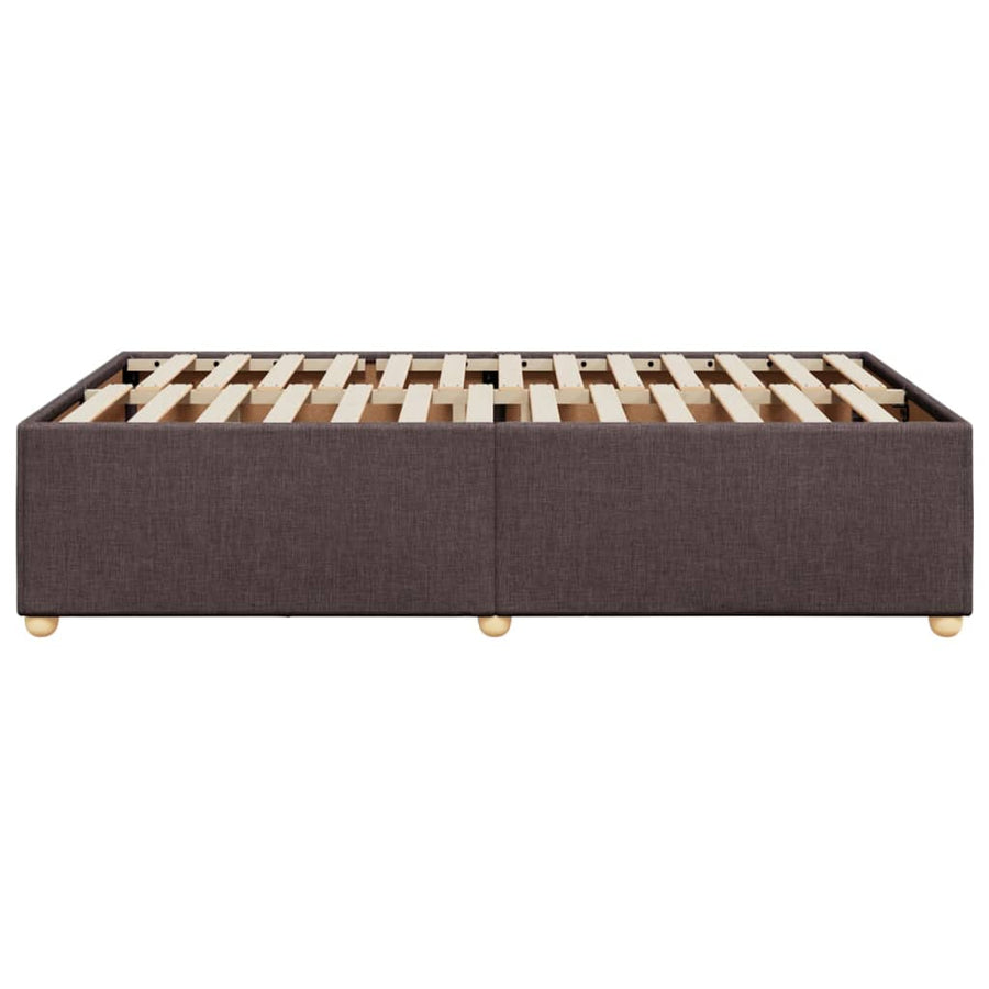 Bedframe stof donkerbruin 120x200 cm