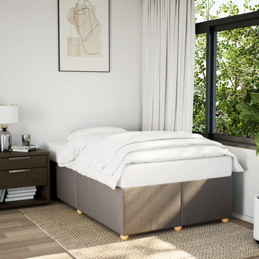 Bedframe stof taupe 120x200 cm