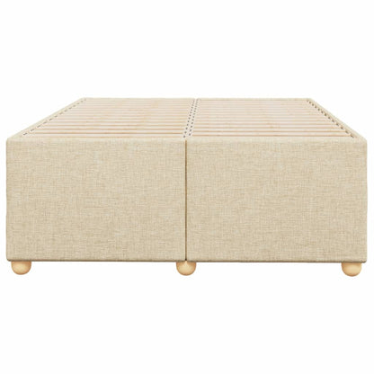 Bedframe stof crèmekleurig 120x200 cm