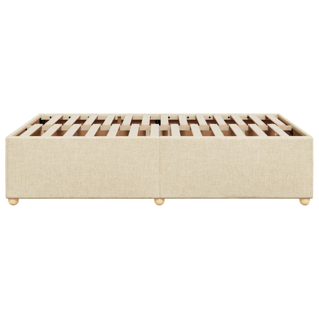 Bedframe stof crèmekleurig 120x200 cm