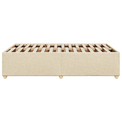 Bedframe stof crèmekleurig 120x200 cm